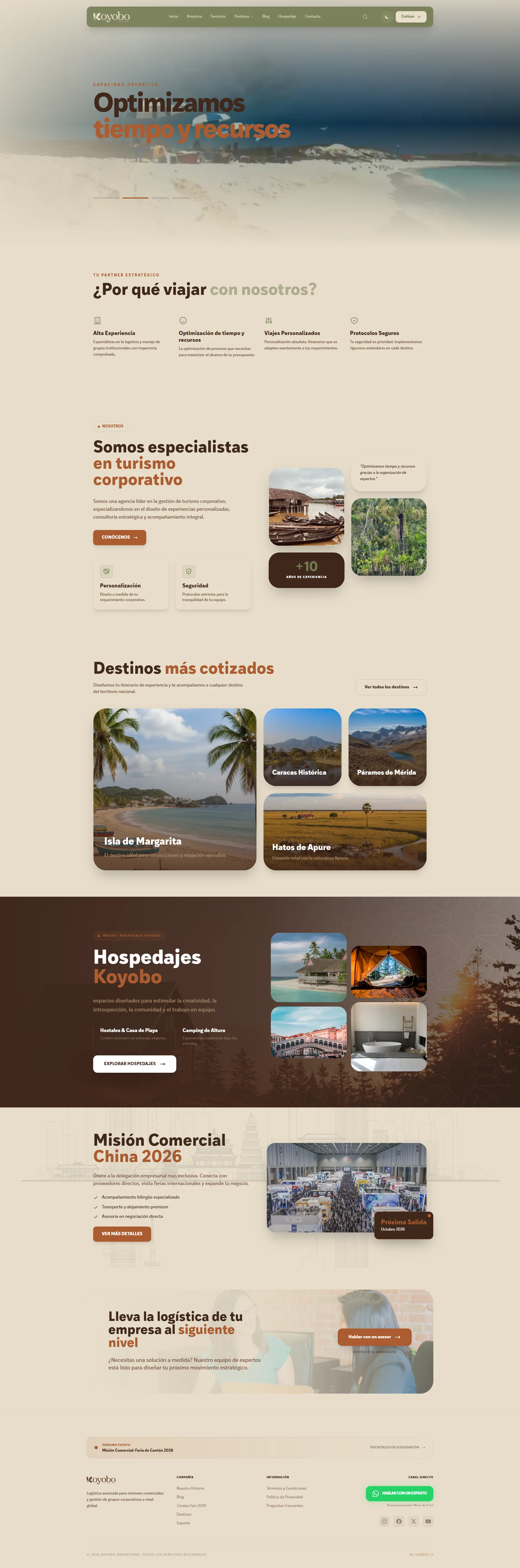 Koyobo (Plataforma Web para Agencia de Viajes)